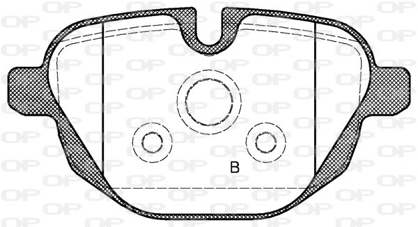 OPEN PARTS Piduriklotsi komplekt,ketaspidur BPA1421.00